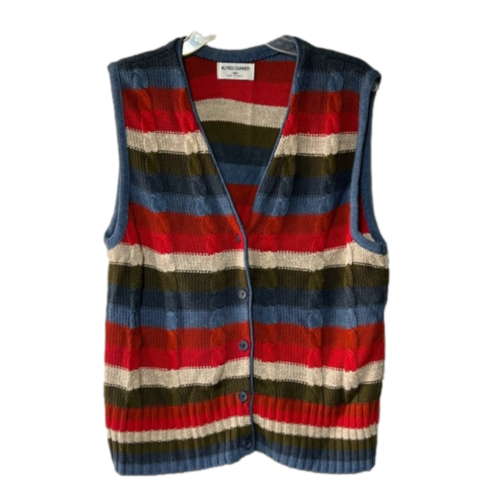 Women’s Alfred Dunner multicolored‎ vest size M Medium great condition warm cozy